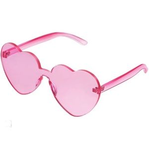 Pink Heart Shaped Sunglasses